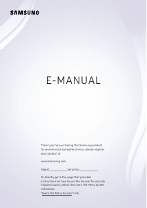 Manual Samsung UN65RU8200F LED Television