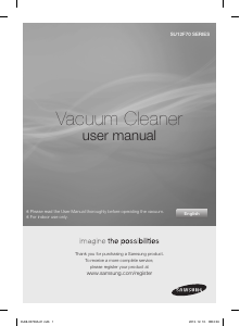 Manual de uso Samsung SU12F70SD Aspirador