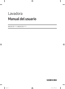 Manual de uso Samsung WA22C3543GW Lavadora