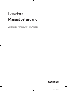 Manual de uso Samsung WA17CG6745BV Lavadora