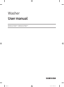 Handleiding Samsung WA54CG7550AVA4 Wasmachine