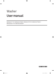 Bruksanvisning Samsung WA53CG7155ADA4 Tvättmaskin