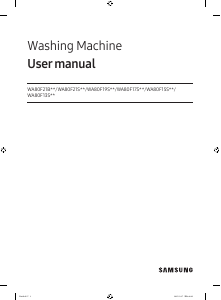 Bruksanvisning Samsung WA80F21S8B Tvättmaskin