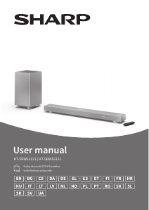 Manual Sharp HT-SBW53121(BK) Home Theater System