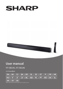 Manual Sharp HT-SB145 Home Theater System