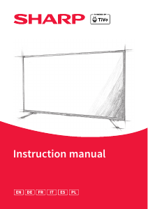 Instrukcja Sharp 32HE2245EW Telewizor LED