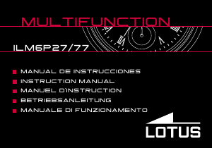 Manual de uso Lotus ILM6P27/77 Aparato de relojería