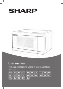 Manual Sharp YC-MG81E-W Micro-onda