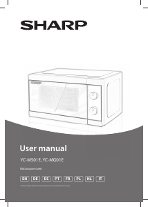 Manual de uso Sharp YC-MG01E-C Microondas