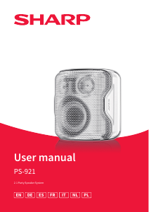 Handleiding Sharp PS-921(BK) Luidspreker