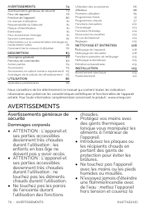 Mode d’emploi Smeg SBC4304X Cellule de refroidissement rapide