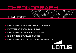 Manual de uso Lotus ILMJS00 Aparato de relojería