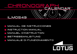 Manual de uso Lotus ILMOS49 Aparato de relojería