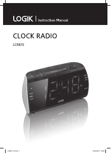 Manual Logik LCRB15 Alarm Clock Radio