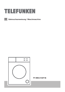 Bedienungsanleitung Telefunken TF-WM-4154F1B Waschmaschine