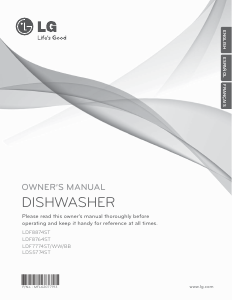 Manual LG LDF7774BB Dishwasher