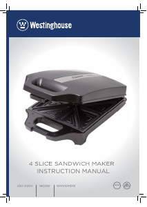 Manual Westinghouse WHSWM01K Contact Grill