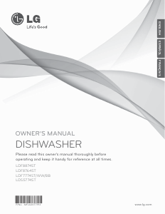 Manual LG LDF7774ST Dishwasher