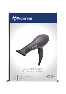 Bruksanvisning Westinghouse WHHD01G Hårtork