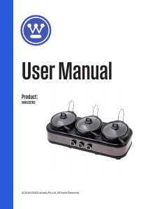 Manual Westinghouse WHSC07KS Slow Cooker