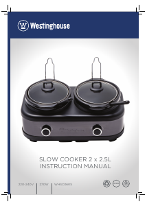 Manual Westinghouse WHSC06KS Slow Cooker