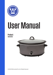 Manual Westinghouse WHSC08KS Slow Cooker