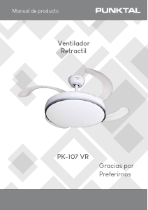 Manual de uso Punktal PK-107 VR Ventilador de techo