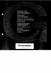 Mode d’emploi Trumatic SL5002 Chauffage