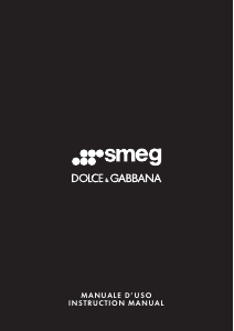 Manual Smeg MFF01DGBUK Dolce & Gabbana Milk Frother