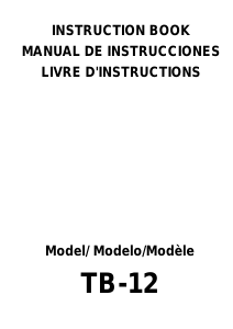 Mode d’emploi Janome TB-12 Machine à coudre