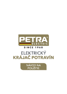 Návod Petra PT3683 Krájač