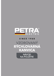 Návod Petra PT3864 Kanvica