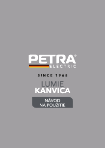 Návod Petra PT5557 Kanvica