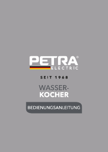 Bedienungsanleitung Petra PT5572 Wasserkocher