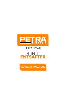 Bedienungsanleitung Petra PT4294 Entsafter