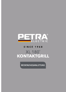 Bedienungsanleitung Petra PT4076 Kontaktgrill