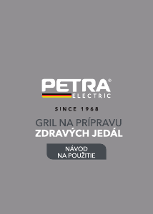 Návod Petra PT4366 Kontaktný gril