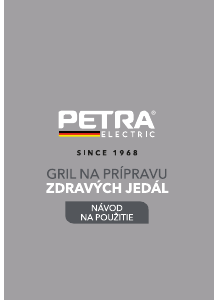 Návod Petra PT5316 Kontaktný gril