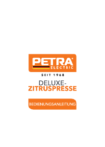 Bedienungsanleitung Petra PT5026 Zitruspresse