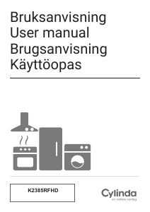 Käyttöohje Cylinda K 2385RFHD Jääkaappi