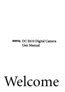 Handleiding BenQ DC E610 Digitale camera