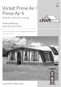 Bruksanvisning DWT Prime Air Förtält