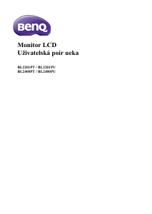 Manuál BenQ BL2201PT LCD monitor