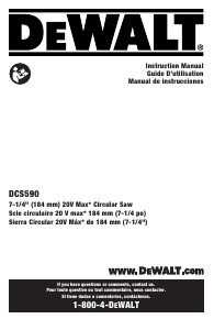 Manual de uso DeWalt DCS590B Sierra circular