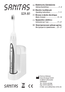 Manual Sanitas SZA 80 Electric Toothbrush