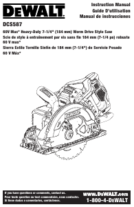 Manual de uso DeWalt DCS587X1 Sierra circular