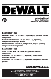 Handleiding DeWalt DXCMS15016US Compressor