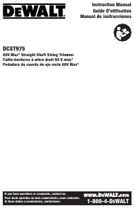 Manual de uso DeWalt DCST975Y2 Cortabordes