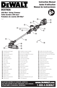 Bruksanvisning DeWalt DCST926B Grästrimmer