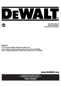 Manual de uso DeWalt DCS714B Sierra de inglete